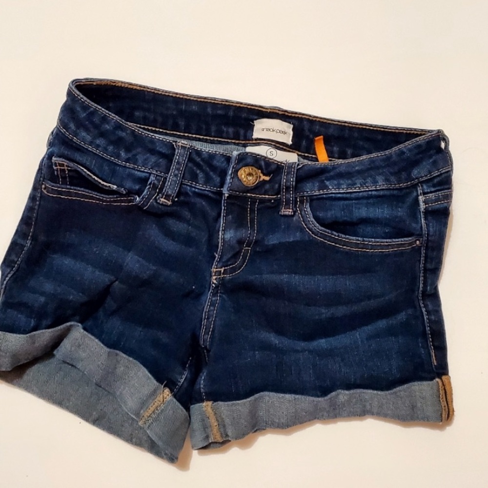 blue jean shorts